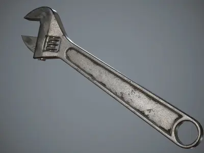 Wrench Low-poly 3D model