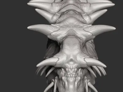 monster creature agua alien space  3D model