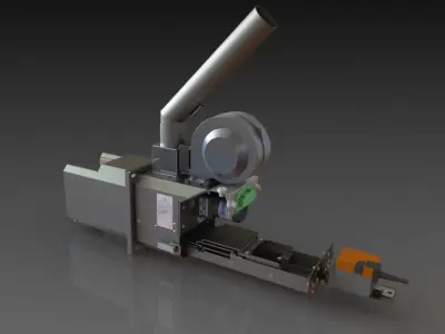 PELLET BURNER 3D model 3D model