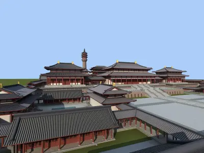 Ancient Chinese architecture 3D model order