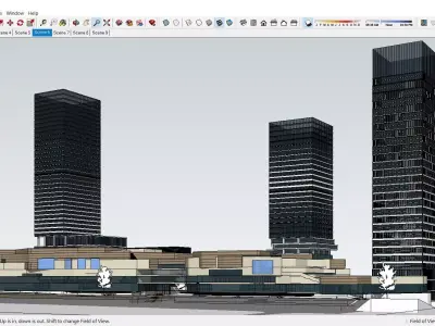 Sketchup Commercial Office Complex 265 3D model