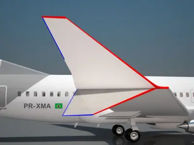 Gol airlines Boeing 737 max 8 3D model