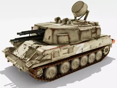 ZSU-23-4 Shilka 3D model purchase