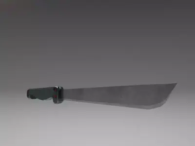 knife Low-poly 3D model 22