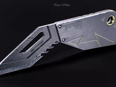 Knife Stylized  Low-poly 3D model