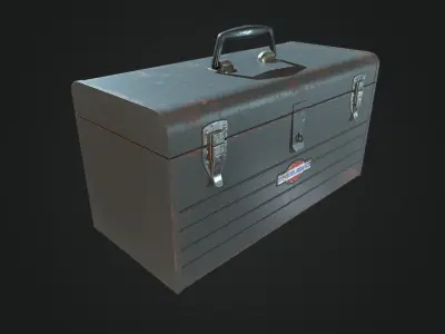 Vintage Toolbox Game Ready  Low-poly 3D model