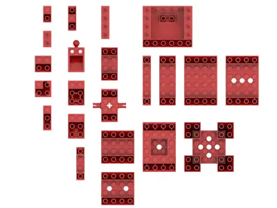 TwindBricks3D - 22 Bricks Cone collection 3D print model