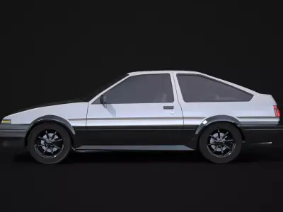 Toyota AE86 Trueno 3D model