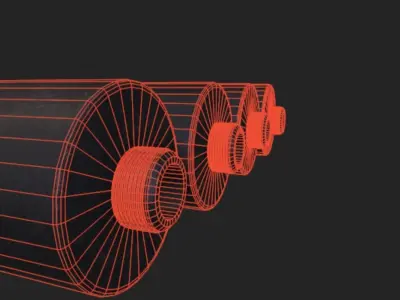 Weapon supressor Pack PBR Model Low-poly 3D model