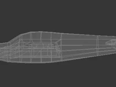 Low poly 3D model of airplane Utva 75 Free low-poly 3D model