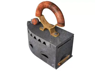Old Antique Iron  3D model