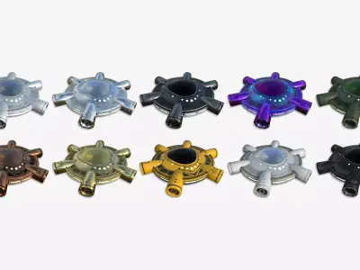 10 Alien Spaceship UFO J Collection - Sci Fi Spacecraft Design 3D Model Pack purchase