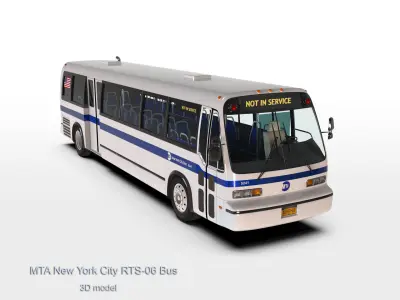MTA New York City RTS-06 Bus 3D model