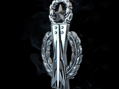 Missile Badge 3D print model