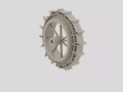 Industrial Factory Pipe Valve Wheel for 3D print 3D model