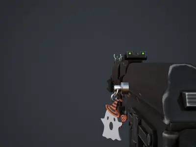 Ghost Weapon Charm - Low Poly Game Ready Low-poly 3D model