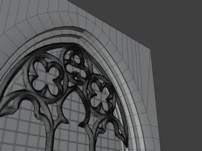 Gothic Window - First Type 3D model