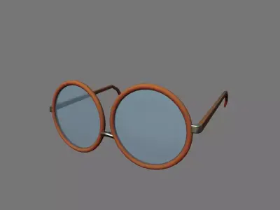 Glasses sunglasses Low-poly 3D model