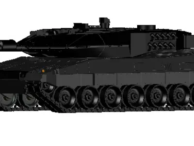Leopard Tank 3D print model