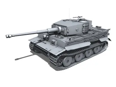 Panzerkampfwagen VI - Tiger - Mid Production 3D model
