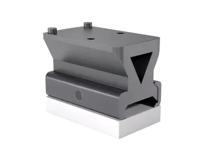 RMR Picatinny Rail Mount with Colt Thumbscrew - 1 - 3 Lower Low-poly 3D model