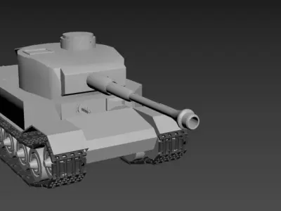 vk45 01 Tiger P 3D model