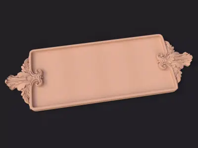  carved tray 3D model