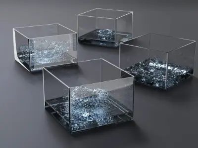  Liquid Explosion Splash Set For Blender 