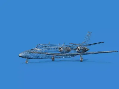 Cessna Citation 550 II Bravo V07 3D model