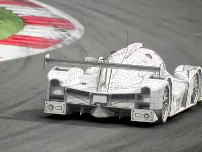Duqueine D08 Le Mans Prototype LMP3 3D model