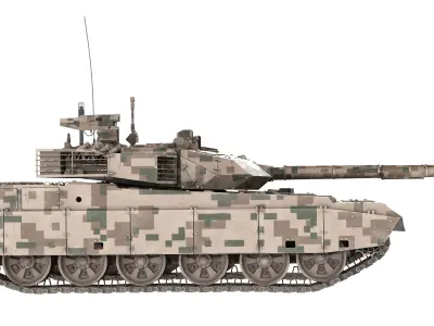 Norinco VT-4 tank Low-poly 3D model