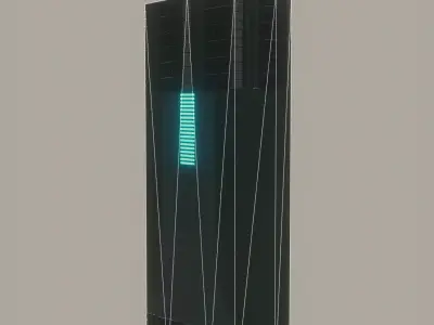 Sci-Fi Building - A1 Low-poly 3D model