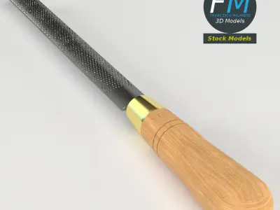 Half round rasp 3D model