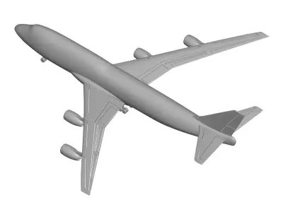 Boeing 747-400 3D model get