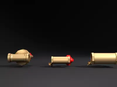 Valve Pack Low-poly 3D model
