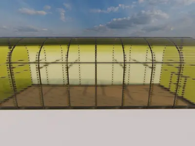 Glass building-Commercial building-building classic 3D model