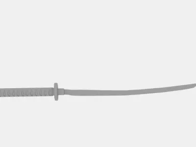 Make a Samurai Sword Step 13 3D model
