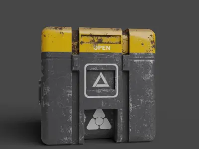 Sci-Fi Crate  Low-poly 3D model purchase