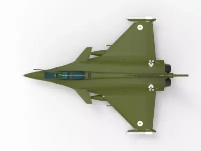 Rafale Multirole Fighter Jet 3D model by Hafcoy