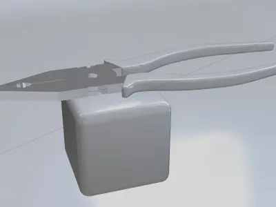 Handtools - Plier wrench screwdriver and LnKey 3D model