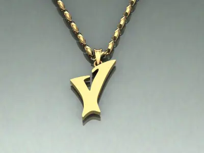 Pendant V-v1 3D print model