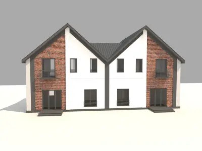 Private house 3D model purchase