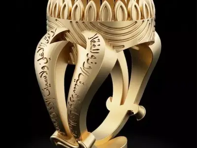 Arabic Ring   3D print model