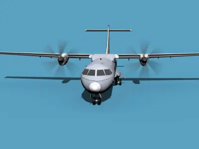 ATR  ATR-72-600 Bare Metal 3D model