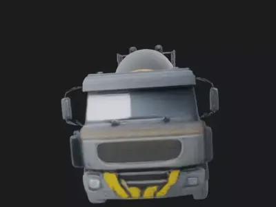 Concrete Mixer Truck 3D Model 3D model