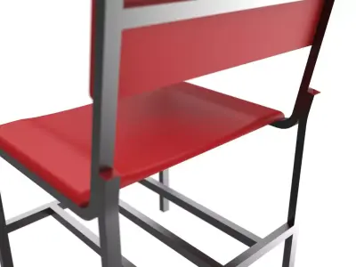 Free Classroom Chair 3D Model    School Furniture Free 3D model