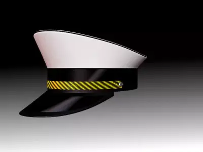 Officers hat 3D model