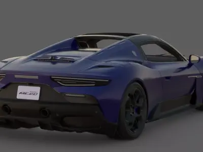 2023 Maserati MC20 Cielo 3D Model  Italian Exotic  Low-poly 3D model