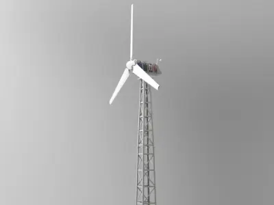 30kW wind turbine 3D model