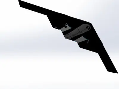 SolidWorks B2 Stealth Bomber 3D Model 3D print model